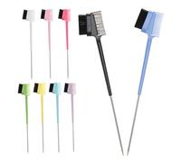 BIUDECO 9 Piezas Peine para Cejas y Pestañas Doble Cabeza Cepillo de Precisión para Definir Peinar y Maquillar Cejas y Pestañas Compacto y Portátil para Retoques Diarios