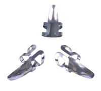 BIUDECO 9 Púas de Dedo de Acero Inoxidable Plata Protección para Dedos y Mayor Control para Guitarra Ideales para Tocar Música y Aprender