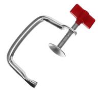BIUDECO Abrazadera de Fijación para Máquina de Pasta Manual Accesorio Resistente de Aleación de Hierro y PP Pinza Ajustable Roja para Fijar Máquina al Preparar Fideos en Cocina