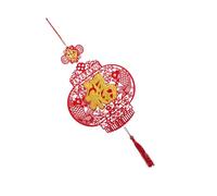BIUDECO Adorno Colgante de Linterna Roja para Decoración del Año y Festival de Primavera Material No Tejido Diseño Festivo para Hogar y Regalo