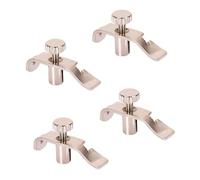 BIUDECO Ajustadores Finos de Cuerdas para Erhu 4 Piezas de Acero Inoxidable Plateado, Accesorios Profesionales para Afinar Instrumentos Folclóricos, Uso Preciso y Duradero para Erhu, Banhu y Zhonghu