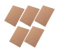 BIUDECO Álbum de Recortes Plegable Tipo Acordeón de 5 Piezas Papel Kraft Resistente Mini Álbum DIY para Fotos de Cumpleaños Viajes y Aniversarios Ranuras para Tarjetas Adecuado para