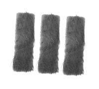 BIUDECO Almohadillas de Repuesto para Calentadores de Manos, Núcleo de Carbón, Fibra de Vidrio, Paquete de 3 Unidades, Color Gris, Reutilizables para Camping, Senderismo y Actividades