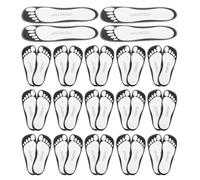 BIUDECO Almohadillas Desechables Pies para Bronceado en Spray, Adhesivas y Antideslizantes, 25 Pares de Cartón Blanco para Uso Prolongado y Protección UV en Viajes