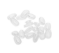 BIUDECO Almohadillas Nasales de Silicona Suaves Forma de Gota de Agua Antideslizantes Transparentes 20 Piezas para Gafas de Sol y Monturas Ópticas Repuesto Cómodo y Ligero para Uso