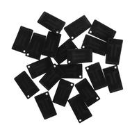 BIUDECO Almohadillas para Muebles Antideslizantes y Antivibración 20 Piezas Negras, Calzas Ajustables de Plástico Flexible para Lavadora, Sofá, Armario y Niveladores en Pisos Irregulares