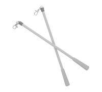 BIUDECO Barra para Cortinas de Fibra de Vidrio de 30.5cm con Ganchos para Cortinas, Paquete de 2 Piezas, Alta Durabilidad y Aplicación Versátil para Baño y Hotel