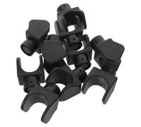 BIUDECO Bloques Guía en Forma de U para Reposapiés de Silla de Ruedas, Deslizadores de Plástico Resistentes, Repuesto de 10 Unidades para Riel de Asiento, Accesorios para Sillas