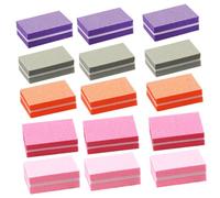 BIUDECO Bloques Pulidores de Uñas Esponja 50 Unidades Mini Tamaño para Manicura y Pedicura Mujeres Kit Lima Uñas Acrílico Multicolor para Cuidado Profesional en Gel y Extensiones