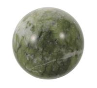 BIUDECO Bola de Jade Verde Pulida de Hsiuyen para Decoración de Oficina y Sala, Esfera de Cristal Natural Energía Feng Shui y Ambiente Armonioso