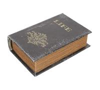 BIUDECO Caja De Madera Navideña Pequeña De Estilo Biblia, Caja Decorativa Para Dulces y Golosinas, Diseño Clásico Festivo Para Almacenamiento y Decoración Navideña