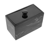 BIUDECO Caja Organizadora Diseño de Veta de Mármol para Algodón y Bastoncillos Almacenamiento Multifuncional para Cosméticos Accesorios Pequeños Portátil y Duradera