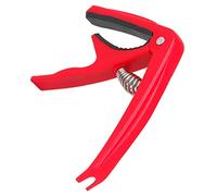 BIUDECO Capo para Guitarra y Ukelele de Abs Rojo Ligero para Folk y Country Compatible con Guitarras Acústicas y Eléctricas