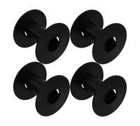 BIUDECO Carretes Vacíos de Plástico 4 Piezas para Enrollar Cables, Alambres y Líneas de Pesca, Solución Práctica para Organización en Hogar y Taller