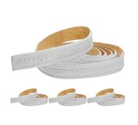BIUDECO Cenefa Autoadhesiva de PVC Flexible 4 CM de Ancho 4 Rollos de 23 M Tira Decorativa para Pared y Zócalo Moldura de Techo Resistente para Decoración Interior y Protección de
