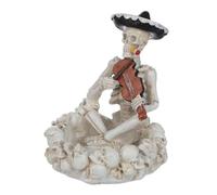 BIUDECO Cenicero de Resina con Diseño de Vintage Decoración para Resistente la Intemperie para Patio Balcón y Uso Interior Ligero y Portátil para Halloween y Hogar