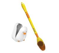 BIUDECO Cepillo de Inodoro con Mango y Dosificador Líquido Escobilla de Baño con Base para Limpieza y Decoración Vibrante para Sanitarios Domésticos