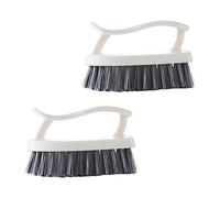 BIUDECO Cepillo de Limpieza Hogar 2 Piezas Mango Cómodo Cerdas Suaves Multifuncional para Baño Cocina Zapatos Depuración Eficaz Uso Doméstico