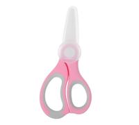 BIUDECO Cerámicas Tijeras para Cortar Alimentos de Niña con Protectora Diseño Portátil y Mango Ergonómico para Cortar Noodles Carnes Verduras Pizza y Frutas de Forma y Precisa