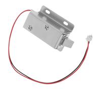 BIUDECO Cerradura Electromagnética Metal Plata con Diseño de Marco Abierto de 12v Dc 1.3a y Placa de Montaje para Seguridad Mejorada para Gabinetes