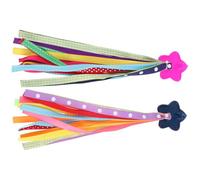 BIUDECO Cintas de Flecos para Manillar de Bicicleta Infantil Colores Vivos y Duraderos Accesorios Seguros para Fáciles de Instalar Bicicletas Triciclos y Patinetes para Decoración