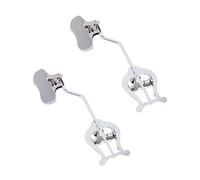 BIUDECO Clip para Partitura de Trombón Plateado, 2 Piezas, Abrazadera Metálica Resistente, Soporte Compacto para Notas Musicales, Suministros de Música para Músicos de Banda y Marcha