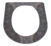 BIUDECO Cojín para Asiento de Inodoro de Silicona Gris, Desmontable y Antideslizante, Tapa Lavable y Flexible para Uso Doméstico en Todas las Estaciones, Almohadilla Térmica Cómoda