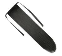 BIUDECO Coleta Postiza Larga Lisa Sintética Extensión de Cabello Recto Accesorio de Moda para Fiesta y Cosplay Mujer