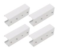 BIUDECO Conector de Riel para Cortina de Techo 4 Piezas Acero Inoxidable, Accesorios para Rieles de Cortina Multiusos, Compatible Rieles Eléctricos, Fácil Instalación para Hogar y