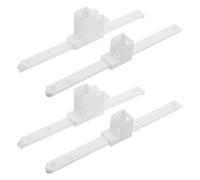 BIUDECO Conector Piezas Barandilla Blanco Cama de Plástico para de 4 Bordes Suaves y Antideslizante para Protección Segura