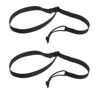 BIUDECO Correa Ajustable para Snowboard y Botas de Esquí 68 Cm, 2 Piezas Negras Llavero, Correa de Fijación y Transporte para Deportes de Invierno y Esquí de Fondo