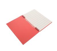 BIUDECO Cuaderno de Musica Pentagrama Vintage Rojo Hojas Sueltas de Papel y Plástico, Diseño Desmontable para Clases de Música y Suministros para Guitarristas