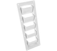 BIUDECO Cubierta de Ventilación Marina Blanca de Abs para Yates, Caravanas y Vehículos Recreativos, Rejilla de Escape Resistente Humedad para Ventilación Lateral, Respiradero Marino