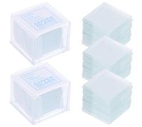 BIUDECO Cubreobjetos de Vidrio Cuadrados 18x18mm 100 Piezas por Caja 5 Cajas para Laboratorio y Microscopía, Cubiertas Prelimpiadas para Preparación de Muestras Científicas