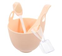 BIUDECO Cuenco de Silicona para Mascarillas Faciales DIY Seguro para Piel, Espátula y Cepillo para Mezclar en Casa, Accesorio Práctico para Cuidado Facial