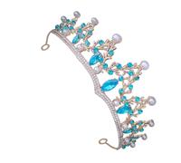 BIUDECO De Novia De Agua Brillante Coronas De Pedrería Diadema Elegante Para Bodas y Eventos Formales Adorno Nupcial Para Mujeres Decoración De Peinados De Ceremonia
