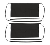 BIUDECO Delantal Corto de Cocina Reutilizable 2 Piezas, Medio Delantal de Algodón 35% Bolsillos Grandes para Camareras y Chefs, Adecuado para Restaurantes, Cafeterías y Uso Doméstico