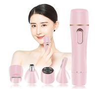 BIUDECO Depiladora Eléctrica Portátil y Estable para Mujer Multifunción Carga USB, Batería Aa 600mah y Cuerpo de Abs, Afeitadora y Recortadora de Cejas