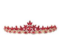 BIUDECO Diadema de Boda Gemas de Imitación y Diseño Acolchado en Aleación, Accesorio Delicado para Mantener Peinado en Despedida de Soltera o Compromiso