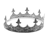 BIUDECO Diadema Metálica para Hombre Estilo Clásico, Ligera y Resistente al Desgaste, Accesorio para Fiesta o Cumpleaños Diseño Plateado Elegante