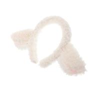 BIUDECO Diadema Orejas de Cordero Esponjosa de Tela Beige para Cosplay y Actuaciones, Accesorio Encantador para Niñas Que Se Mantiene Seguro y Cómodo