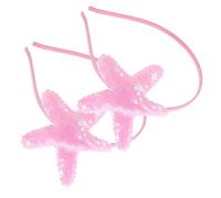 BIUDECO Diademas con Motivo de Mar para Niña Pequeña, 2 Piezas, Plástico y Tejido, No se Deforman ni Desvanecen, Accesorio para Fiestas y Fotos