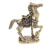 BIUDECO Escultura de Caballo de Latón Feng Shui Figurilla de Mascota de Té para Escritorio Adorno Decorativo para Oficina y Hogar de Prosperidad y Ambición