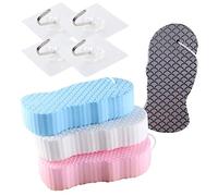 BIUDECO Esponjas de Baño para Niña Exfoliantes y Suaves con Ganchos Herramienta de Ducha Doméstica para Cuidado de Piel Sensible y Higiene Infantil