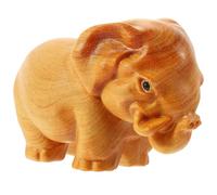 BIUDECO Estatua de Elefante de Madera Delicada para Decoración del Hogar Diseño Creativo y Acabado Fino, Adecuado para Gabinete o Silla