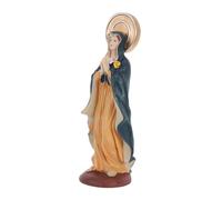 BIUDECO Estatua Pequeña Virgen María de Resina Figura Religiosa para Decoración Católica de Escritorio Escultura Miniatura para Hogar y Iglesia Adorno Navideño Espiritual
