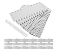BIUDECO Etiquetas Metálicas para Plantas de Exterior Reutilizables E Impermeables 50 Unidades de Aluminio 100 Ataduras Marcadores Resistentes para Jardinería Huertos Flores y Viveros
