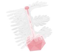 BIUDECO Expositor de Puntas de Uñas Acrílicas en Espiral 60 Piezas Tamaño Mediano para Uso Doméstico y Escuelas de Uñas Color Rosa