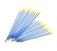 BIUDECO Flechas de Repuesto Ventosa, 24 Unidades de 42 Cm, Punta Blanda de Plástico y Pluma Pequeña, Accesorios Seguros para Juego de Tiro con Infantil