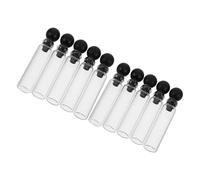 BIUDECO Frascos de Vidrio 1 Ml, 150 Unidades con Tapón de Bola Redondo, Mini Frascos Rellenables para Aceites Esenciales y Aromaterapia, Envases Transparentes para Viajes y Uso